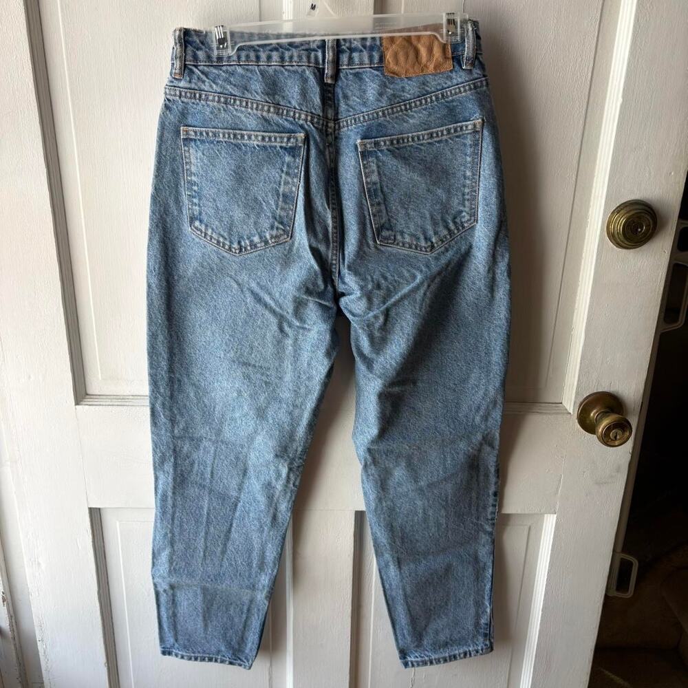 Zara Mom Jeans Womens 4 Straight High Waisted Classic 90s Light Wash Denim - Picture 6 of 7
